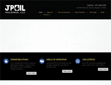 Tablet Screenshot of jpoil.com
